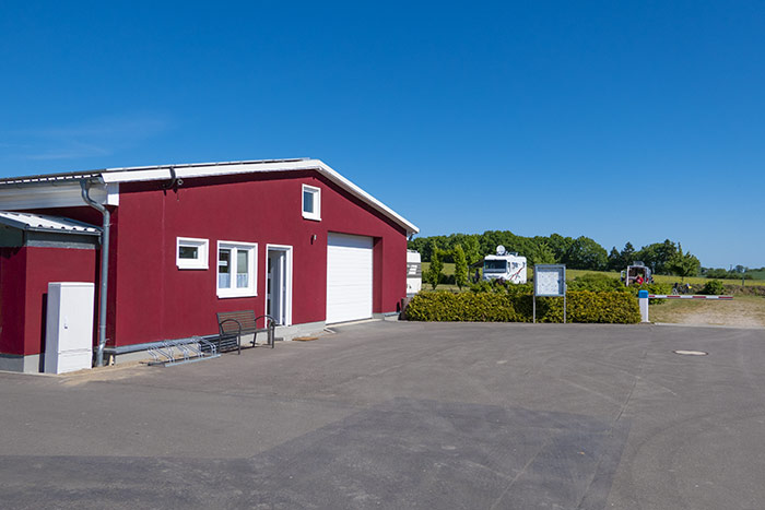 Rezeption des Wohnmobilstellplatzes